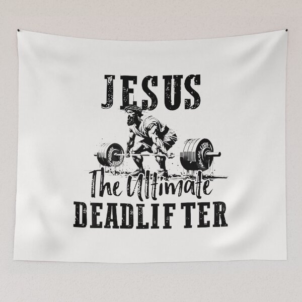 Item preview, The Ultimate Deadlifter Funny Christian Workout Gym  designed and sold by merlinnears.