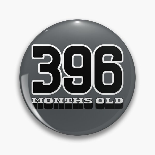 Item preview, 396 Months Old — Funny 33rd Birthday Gag Design designed and sold by downUnderInk.