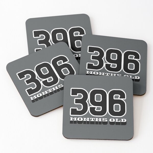 Item preview, 396 Months Old — Funny 33rd Birthday Gag Design designed and sold by downUnderInk.