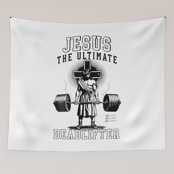 Item preview, Jesus The Ultimate Deadlifter - Jesus Deadlifting Christian  designed and sold by merlinnears.
