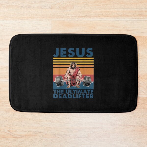 Item preview, Jesus The Ultimate Deadlifter Vintage Jesus Weightlifting  designed and sold by merlinnears.