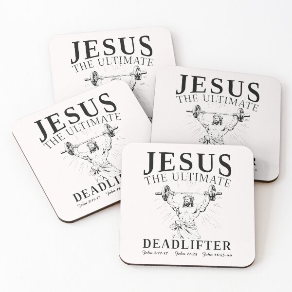 Item preview, Jesus The Ultimate Deadlifter Funny Jesus Christian Workout designed and sold by merlinnears.