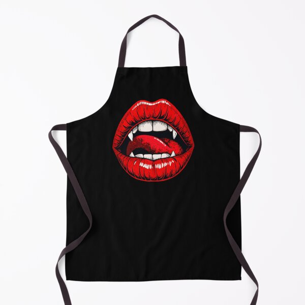 Item preview, Vampire Lips Halloween Art – Sexy Gothic Fangs Design designed and sold by VikArtStudio.