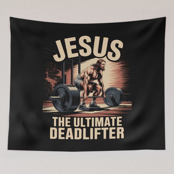 Item preview, Jesus The Ultimate Deadlifter Muscle  designed and sold by merlinnears.