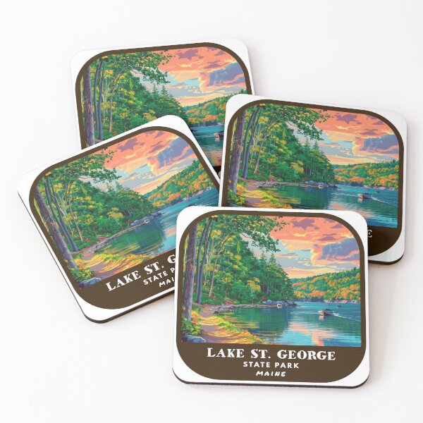 Item preview, Vintage Lake St. George State Park (Maine State Park) designed and sold by RabbitK.