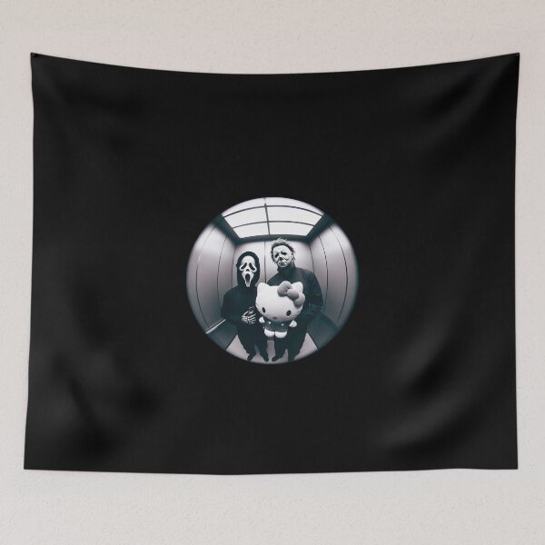 Item preview, Michael Ghostface With Cute Cat designed and sold by JaquelinDach.