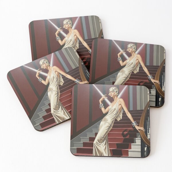 Item preview, The Woman from the Ritz - Original Art Deco Artwork designed and sold by elektronen.