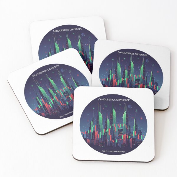 Item preview, Candlestick Chart Cityscape designed and sold by CadDesignerr.
