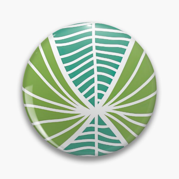 Item preview, Geometric Abstract Leaf Pattern with Waves designed and sold by ArtfulWeave.