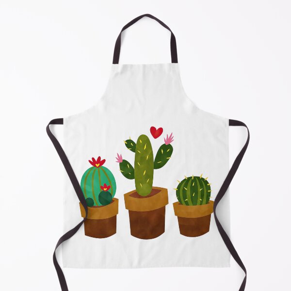 Item preview, Cute Potted Cactus Trio with Flowers and Hearts designed and sold by ArtfulWeave.