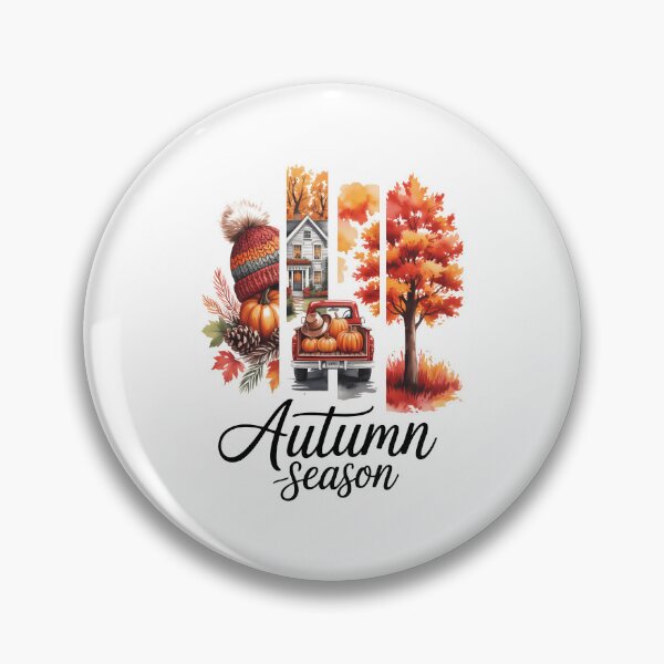 Item preview, Cute Autumn Fall Season Pumpkin Truck Hat House Trees Cozy designed and sold by VENOM0RIOT.