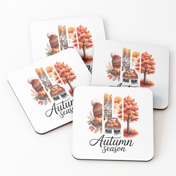 Item preview, Cute Autumn Fall Season Pumpkin Truck Hat House Trees Cozy designed and sold by VENOM0RIOT.