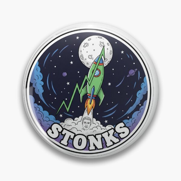 Item preview, Stonks Rocket to the Moon designed and sold by CadDesignerr.