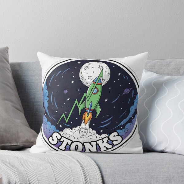 Item preview, Stonks Rocket to the Moon designed and sold by CadDesignerr.