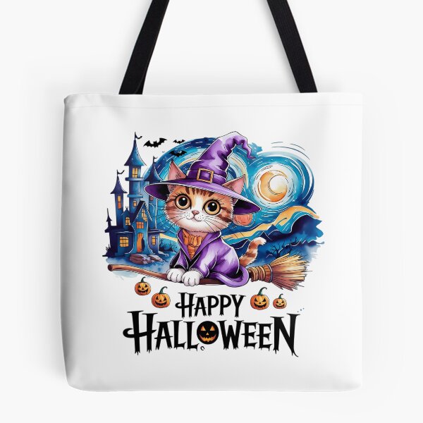 Item preview, Black Cat Halloween Cat Lovers Starry Night Cat Van Cat Goghs designed and sold by TrinaEspinoza.
