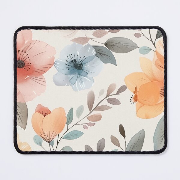 Item preview, Soft Pastel Blossom: Warm Floral Seamless Pattern Design designed and sold by SaadArtCo.