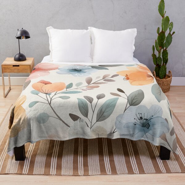 Item preview, Soft Pastel Blossom: Warm Floral Seamless Pattern Design designed and sold by SaadArtCo.