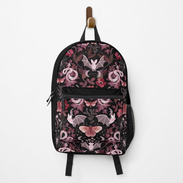 Item preview, Moody gothic bat and snake damask designed and sold by adenaJ.