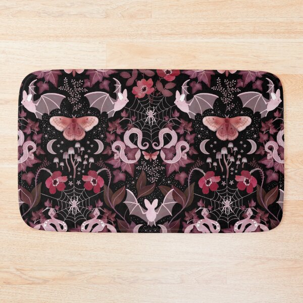 Item preview, Moody gothic bat and snake damask designed and sold by adenaJ.