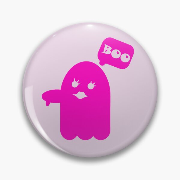 Item preview, Disapprovingly Darling: Pink Ghost of Cuteness Halloween Art designed and sold by EmeraldeaArt.