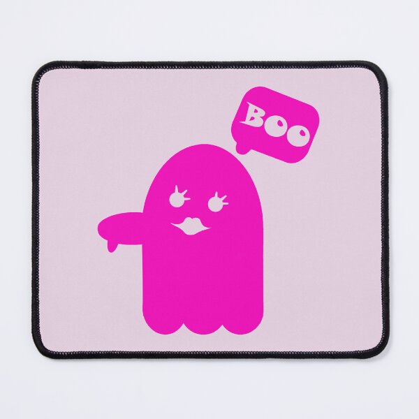 Item preview, Disapprovingly Darling: Pink Ghost of Cuteness Halloween Art designed and sold by EmeraldeaArt.