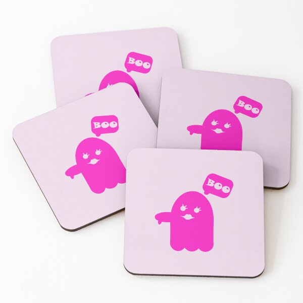 Item preview, Disapprovingly Darling: Pink Ghost of Cuteness Halloween Art designed and sold by EmeraldeaArt.