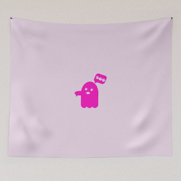 Item preview, Disapprovingly Darling: Pink Ghost of Cuteness Halloween Art designed and sold by EmeraldeaArt.