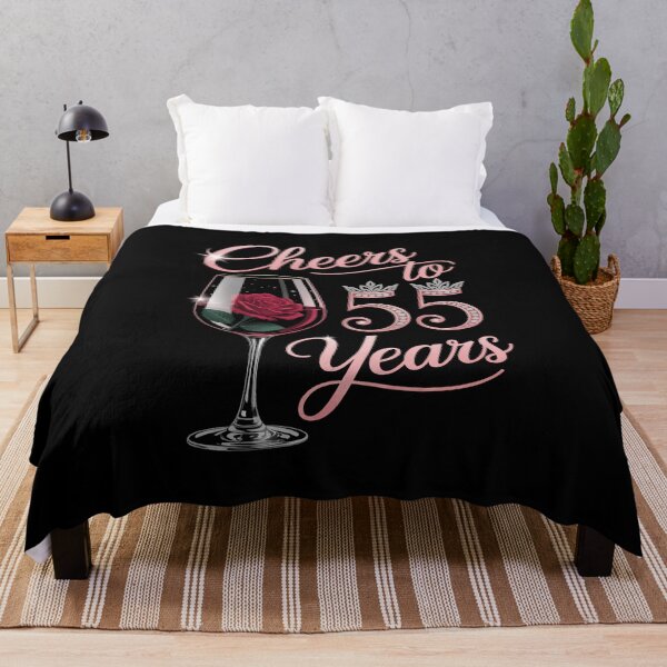 Item preview, Cheers To 55 Year Old 55th Birthday Queen Drink Wine Diamond designed and sold by VENOM0RIOT.