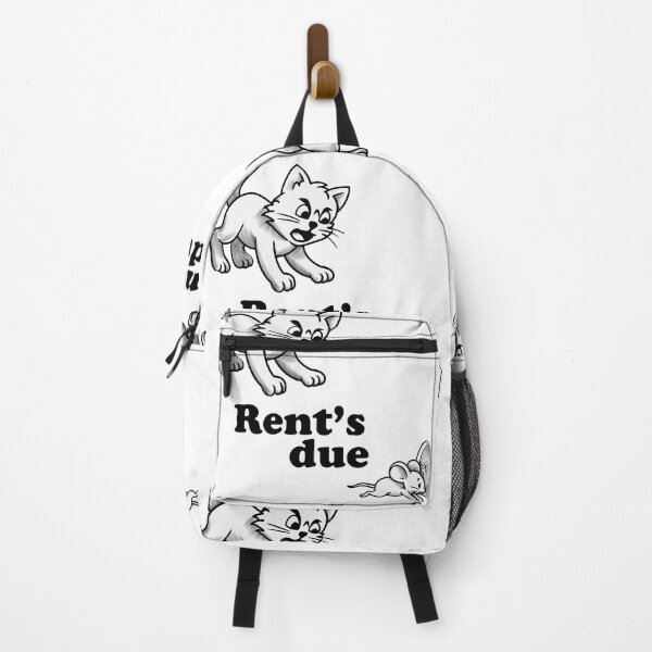 Item preview, Rent’s Due Funny Illustration – Cat and Mouse Escape designed and sold by tee.crush.