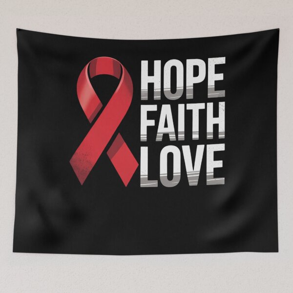 Item preview, Faith Hope Love - HIV World AIDS Day Awareness designed and sold by TrinaEspinoza.