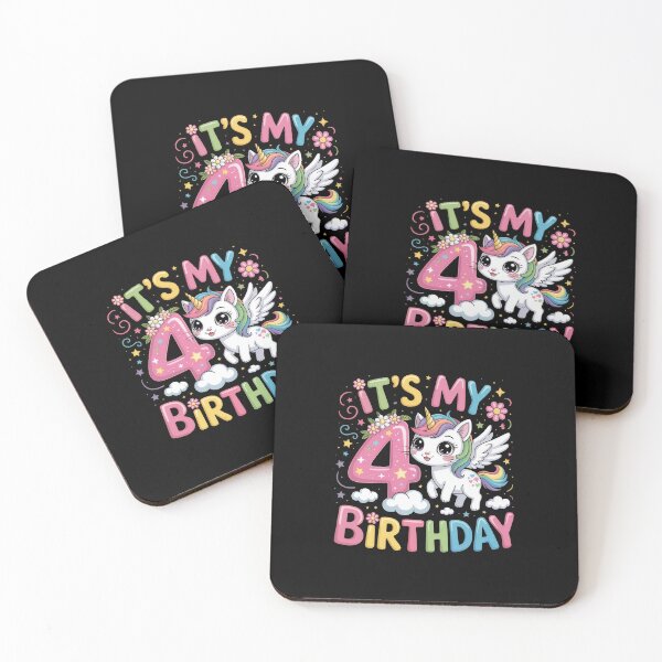 Item preview, 4 Birthday Unicorn designed and sold by jkrphoto.