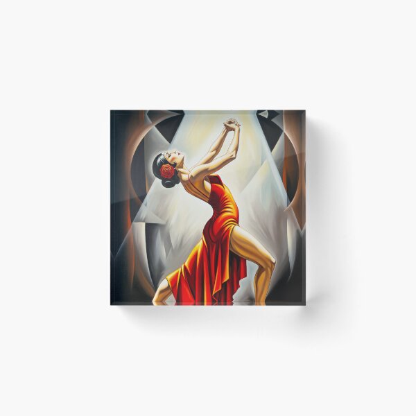 Item preview, The Tango Dancer - Original Art Deco Artwork designed and sold by elektronen.