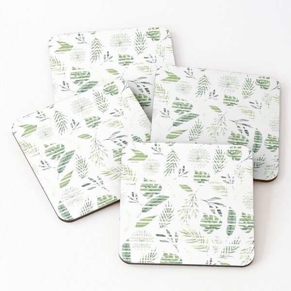 Item preview, Summer watercolour leafs seamless pattern designed and sold by Arch4Design.