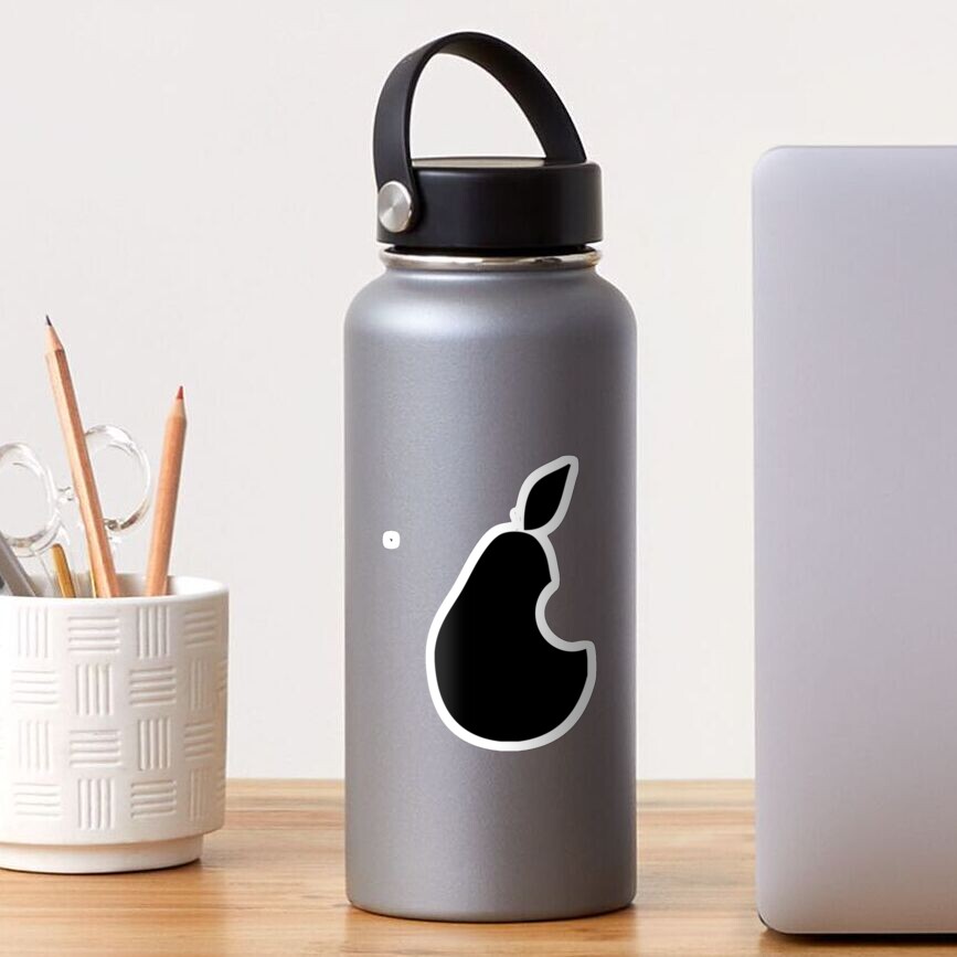 "apple logo parody" Sticker by Flashboy Redbubble