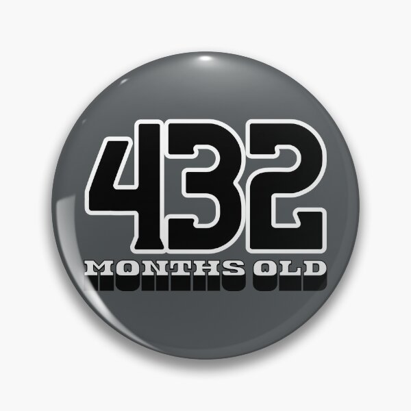 Item preview, 432 Months Old — Funny 36th Birthday Gag Design designed and sold by downUnderInk.