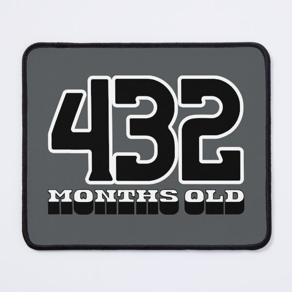 Item preview, 432 Months Old — Funny 36th Birthday Gag Design designed and sold by downUnderInk.