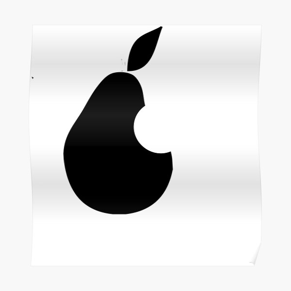 "apple logo parody" Poster for Sale by Flashboy Redbubble