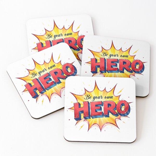 Item preview, Be Your Own Hero Superhero Style Sticker designed and sold by Moodune.