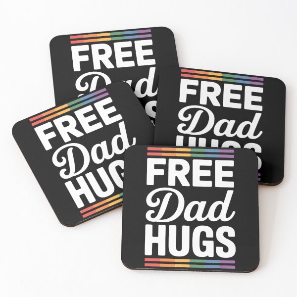 Item preview, Free Dad Hugs Rainbow Lgbtq Proud Gay Pride Father Daddy designed and sold by TrinaEspinoza.