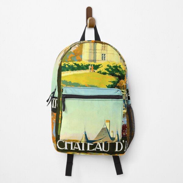 Item preview, Vintage Art Deco Travel Poster | Chemins de Fer de Paris à Orléans & de l'État | Château d'Azay-le-Rideau Loire Valley designed and sold by artofuniverse.