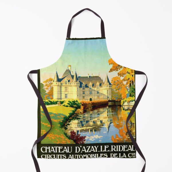 Item preview, Vintage Art Deco Travel Poster | Chemins de Fer de Paris à Orléans & de l'État | Château d'Azay-le-Rideau Loire Valley designed and sold by artofuniverse.