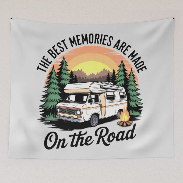 Item preview, Wanderlust in the Pines – Camper Van Journey designed and sold by SplashTastic.