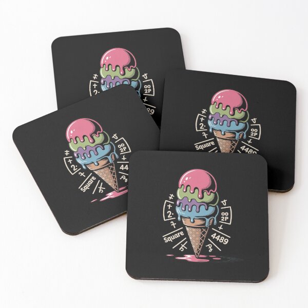 Item preview, Ice Cream Drip Square Root 4489 designed and sold by Prints-by-Olaf.