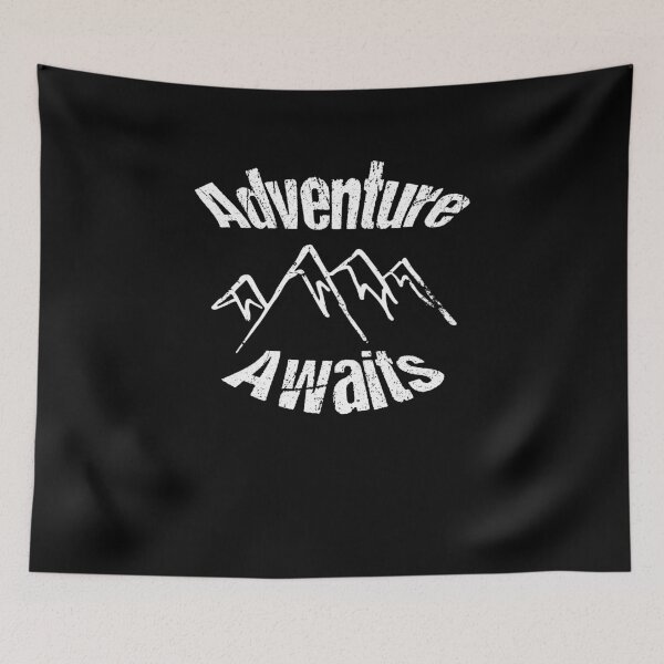 Item preview, Adventure Awaits White Mountains Distressed Design designed and sold by LarkDesigns.