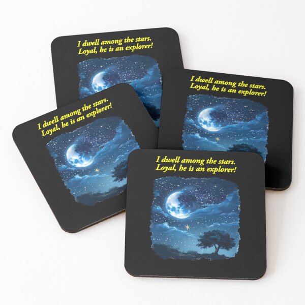 Item preview,  "I dwell among the stars. Loyal, he is an explorer!" her love story design designed and sold by TR_fairydesigns.