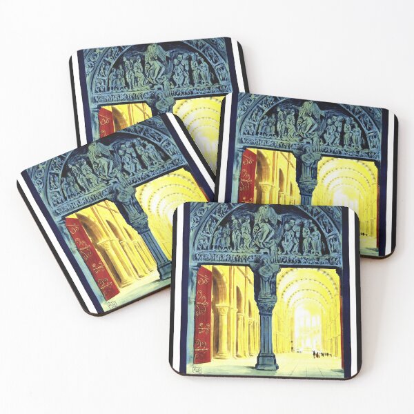 Item preview, Vintage Vézelay Basilica Travel Poster | Romanesque Art Print | Early 20th Century Railway & UNESCO Heritage Decor designed and sold by artofuniverse.