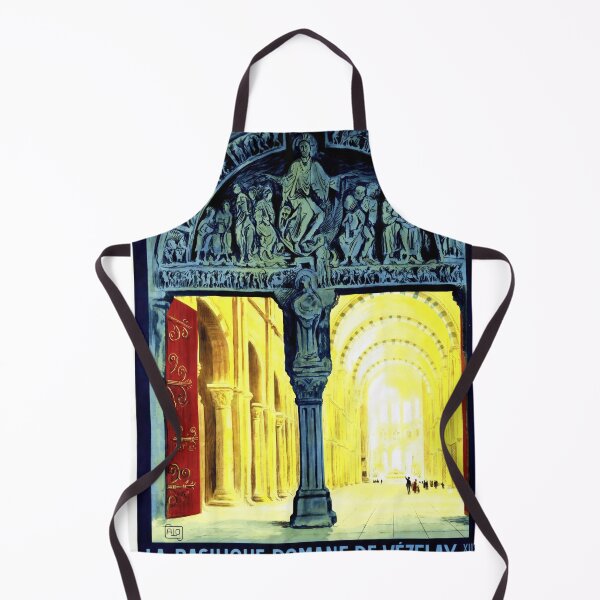 Item preview, Vintage Vézelay Basilica Travel Poster | Romanesque Art Print | Early 20th Century Railway & UNESCO Heritage Decor designed and sold by artofuniverse.