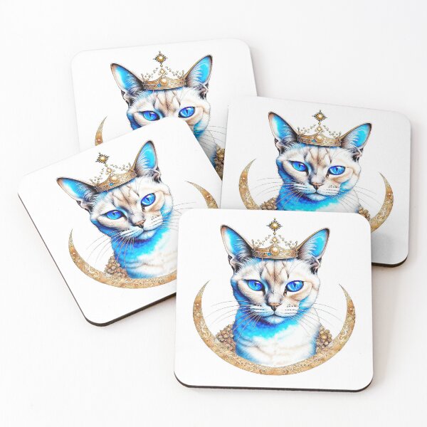Item preview, Royal Siamese Cat with Golden Regalia designed and sold by LanaGustavsson.