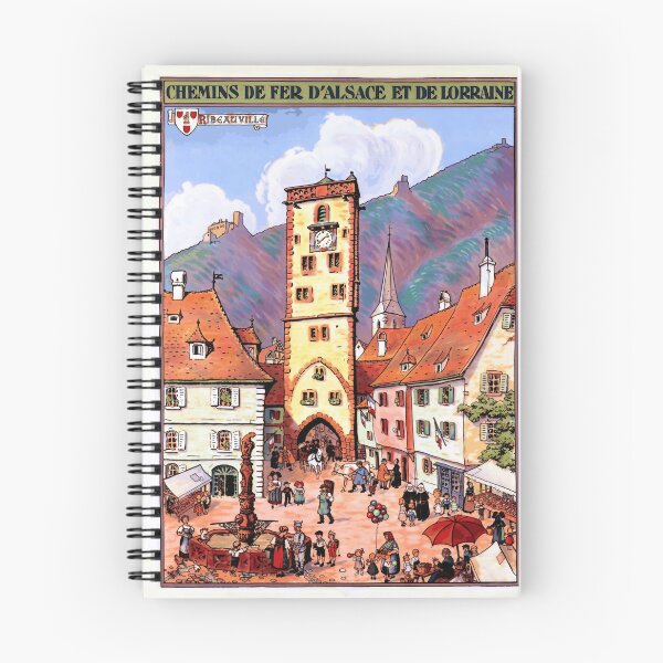 Item preview, Vintage Travel Poster | Chemins de Fer dAlsace et de Lorraine | Ribeauvillé | Early 20th Century Art & Historical Charm designed and sold by artofuniverse.