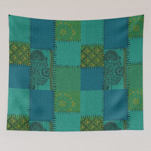 Item preview, Boho Ethnic Patchwork Textile Pattern designed and sold by Agni Designs.